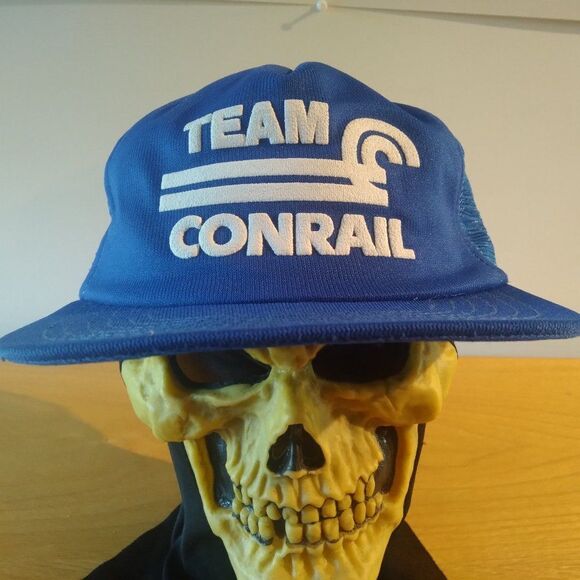 Deadstock Vintage Team Conrail Snap Back Trucker Hat - Picture 1 of 6
